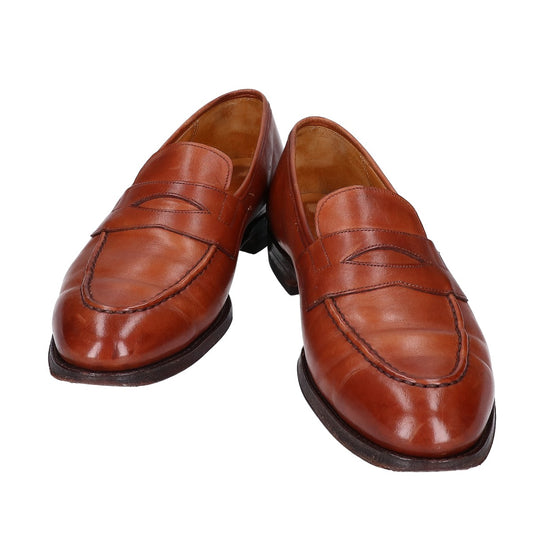 GRENSON Leather Penny Loafers Brown Size 7C