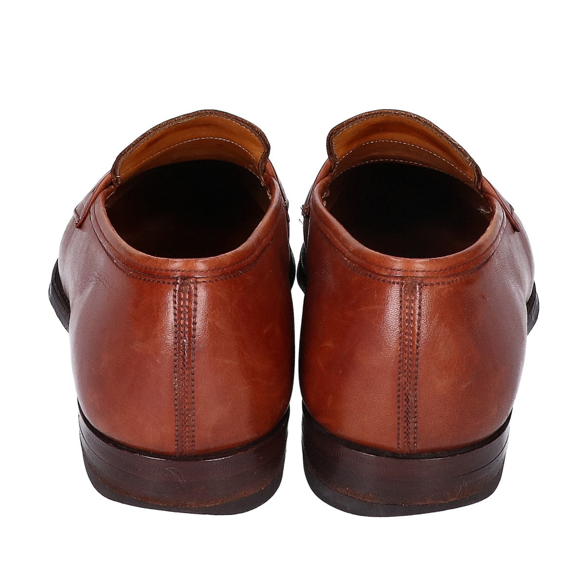 GRENSON Leather Penny Loafers Brown Size 7C