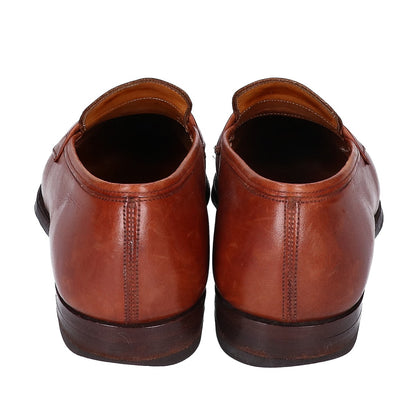 GRENSON Leather Penny Loafers Brown Size 7C
