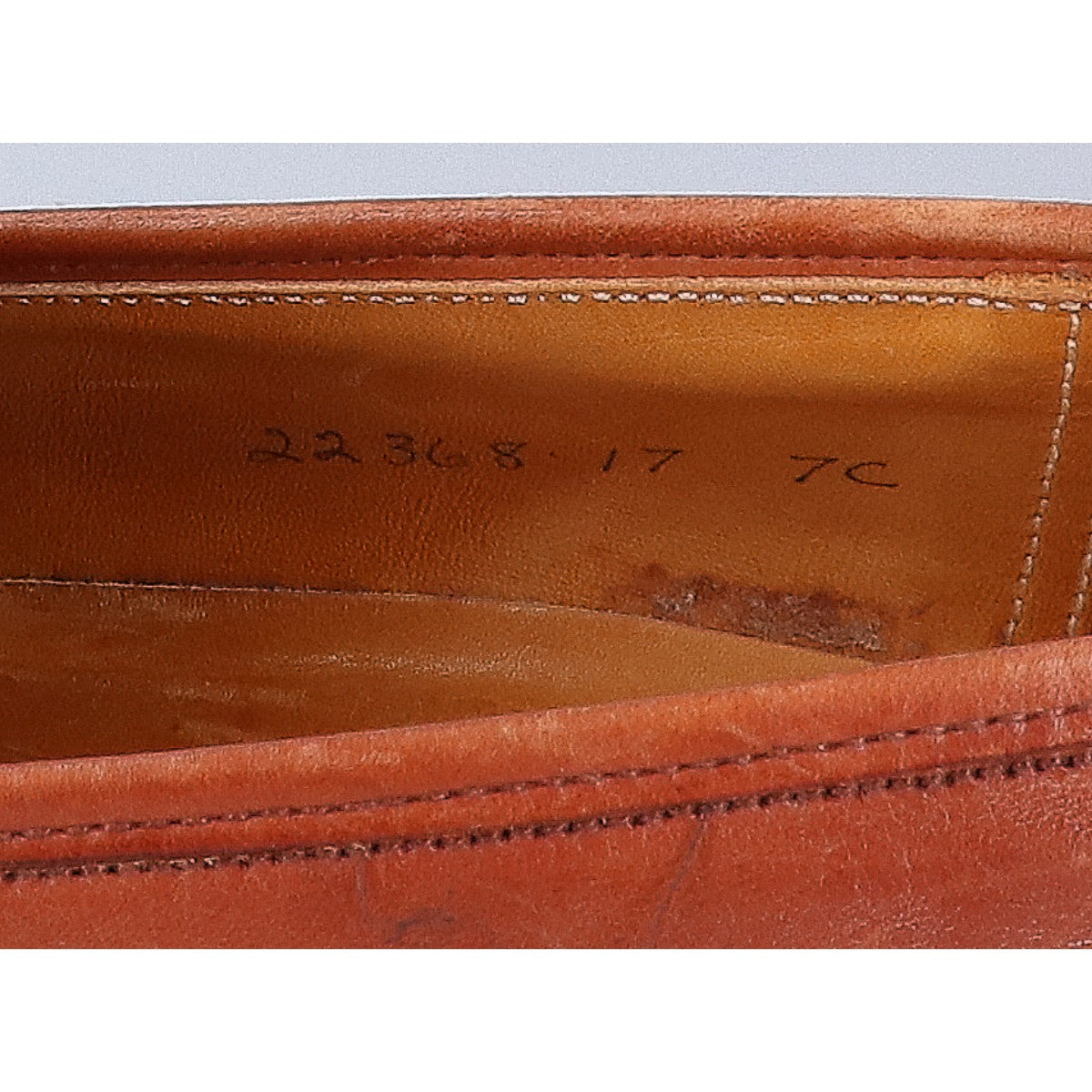 GRENSON Leather Penny Loafers Brown Size 7C