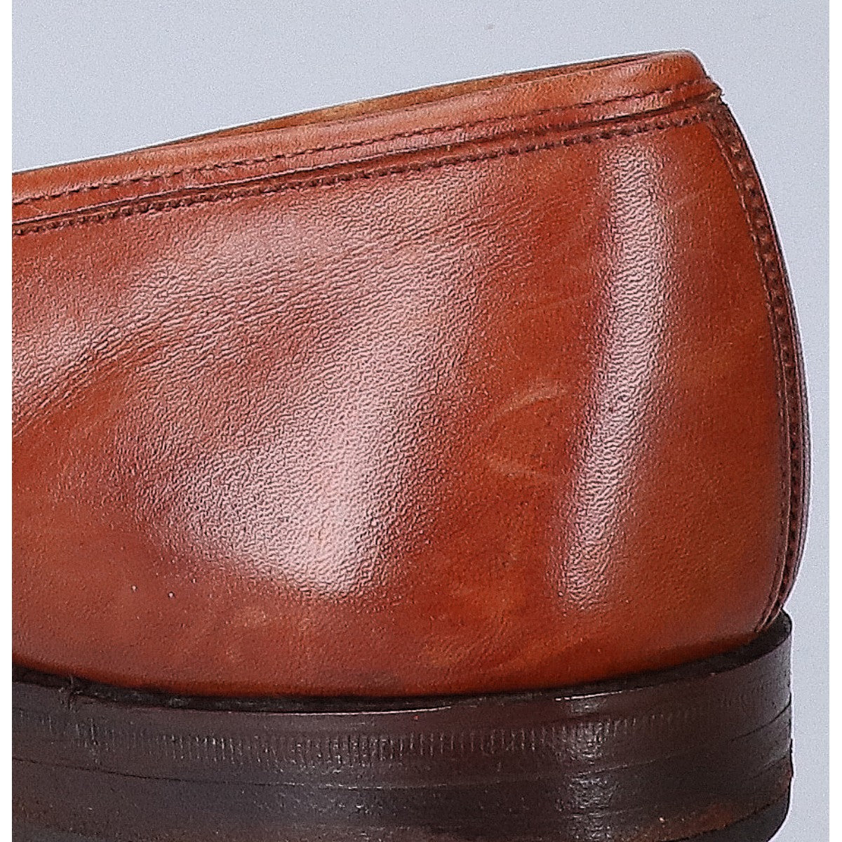 GRENSON Leather Penny Loafers Brown Size 7C