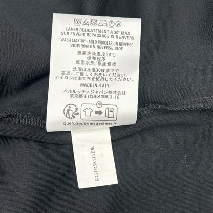 Berluti JRS Logo Embroidered Black Cotton T-Shirt Size L