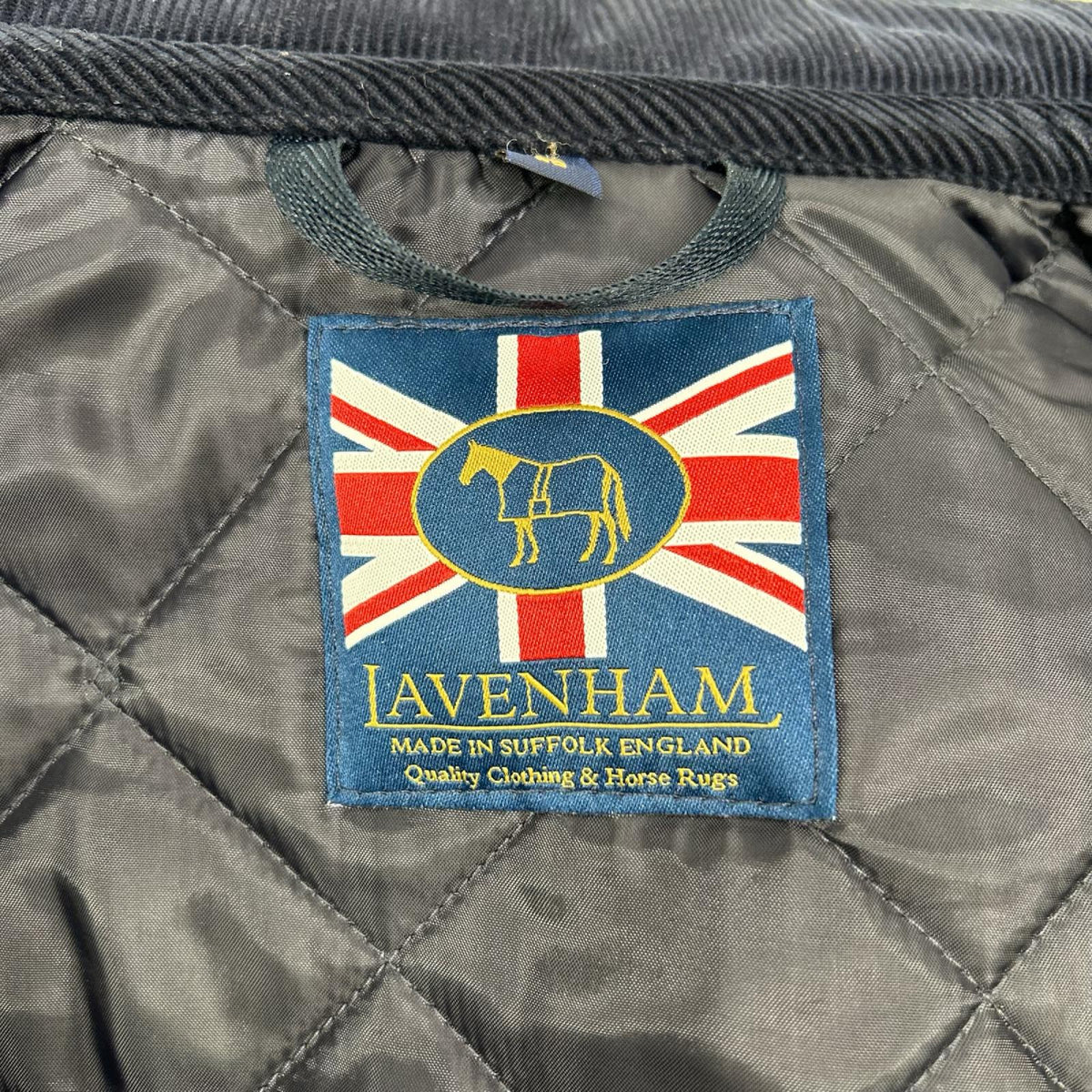 LAVENHAM SLJ9003 Wool Quilted Jacket Blue Size 38
