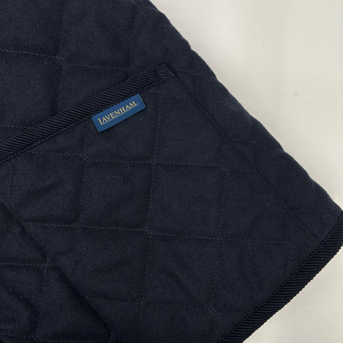 LAVENHAM SLJ9003 Wool Quilted Jacket Blue Size 38