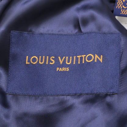 LOUIS VUITTON 24' Leather Arm Varsity Jacket Navy Size 46