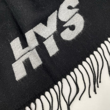 HYSTERIC GLAMOUR Logo Poncho Scarf Black Acrylic