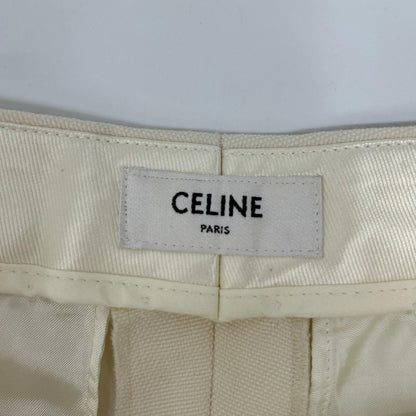 CELINE 23SS Mohair Blend Slacks Ivory Size 44