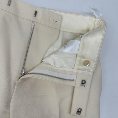 CELINE 23SS Mohair Blend Slacks Ivory Size 44