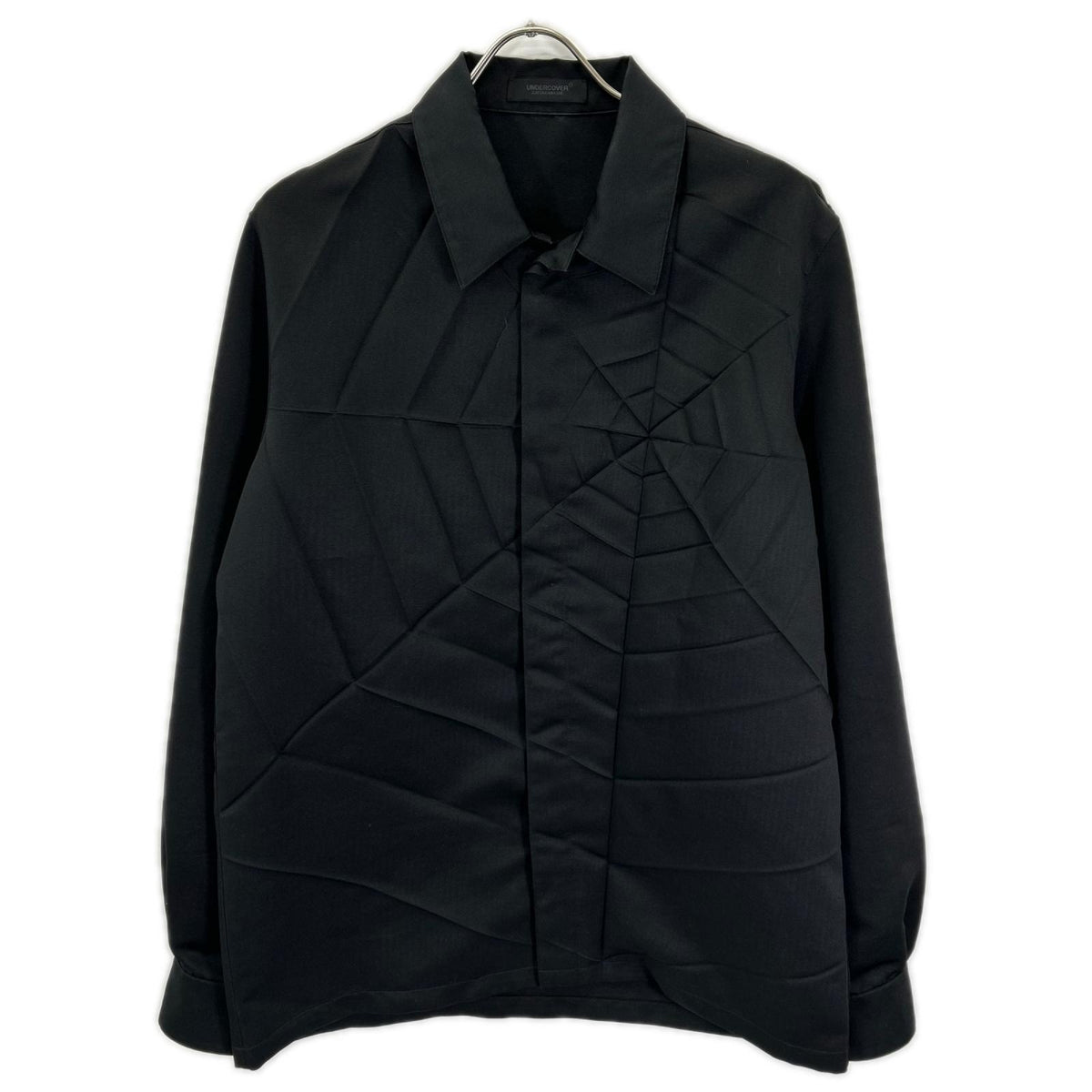 UNDER COVER 20SS Black Spider Pleated Shirt Size 4