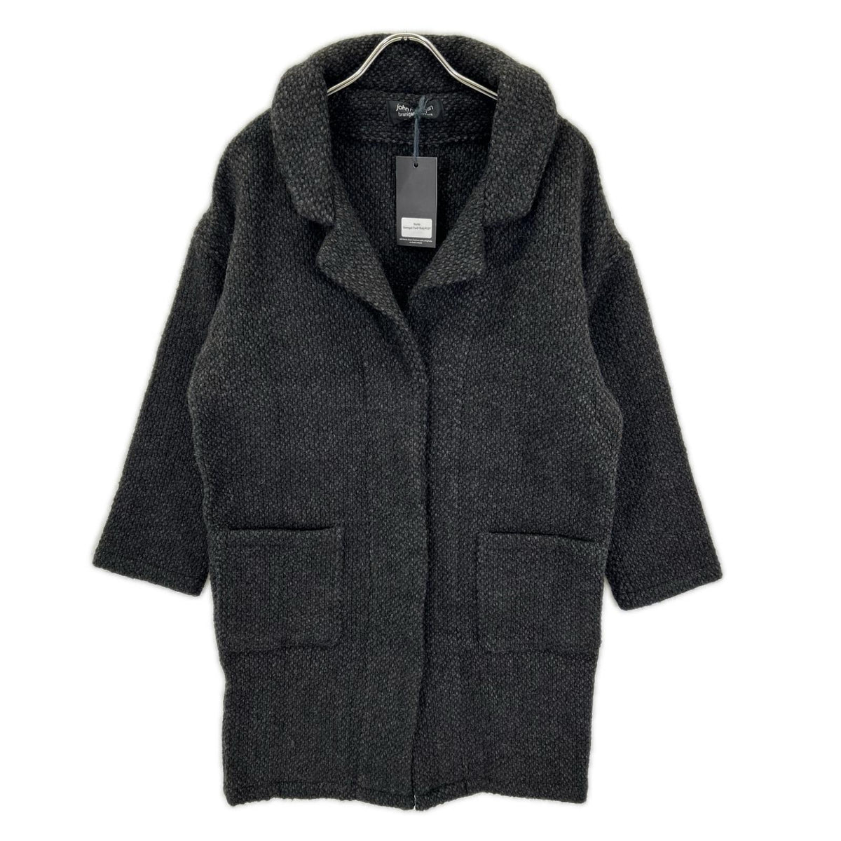 John branigan Black Wool Stella Chesterfield Coat