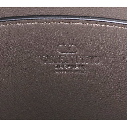 VALENTINO VLogo Rockstud Lambskin Shoulder Bag Black