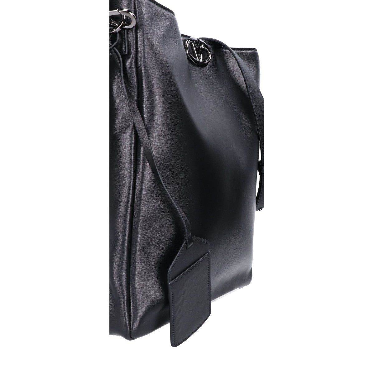 VALENTINO VLogo Rockstud Lambskin Shoulder Bag Black