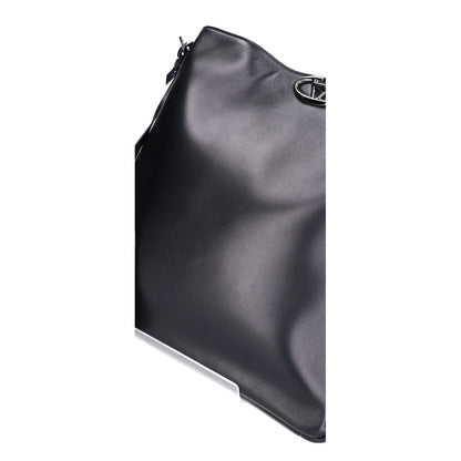 VALENTINO VLogo Rockstud Lambskin Shoulder Bag Black