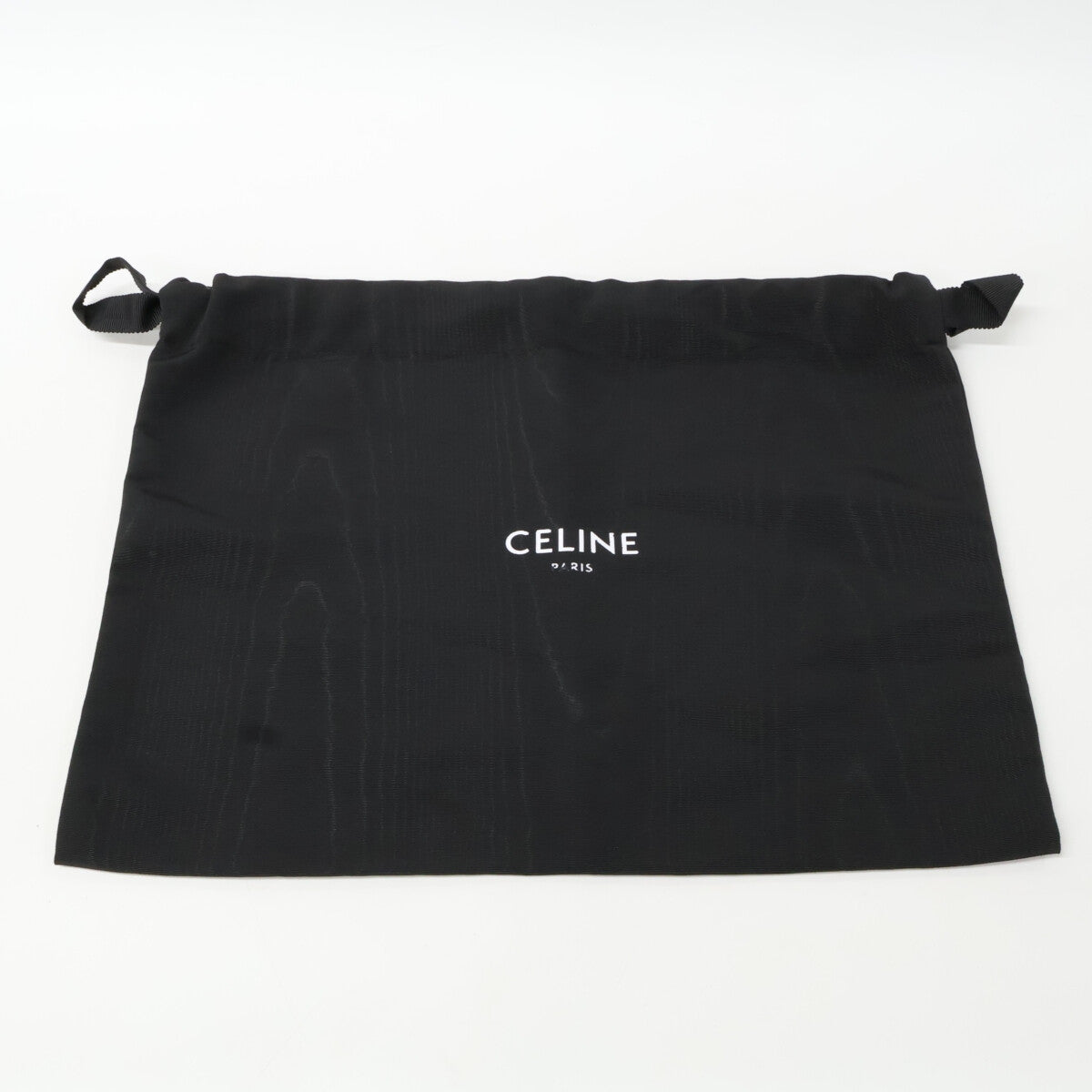CELINE Small Pattern Long Sleeve Rayon Shirt Black Size 40