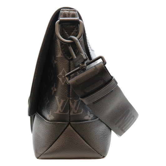 LOUIS VUITTON Monogram Eclipse Saumur Messenger Bag Sandals