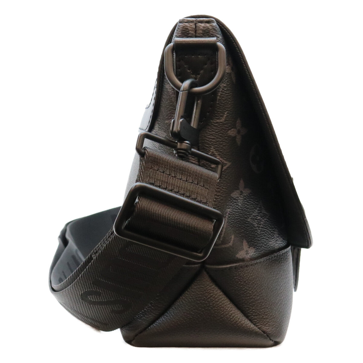 LOUIS VUITTON Monogram Eclipse Saumur Messenger Bag Sandals