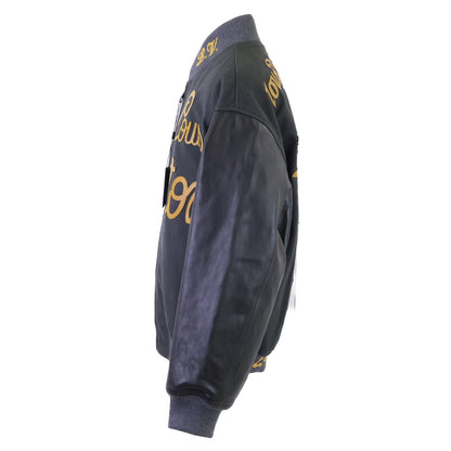 LOUIS VUITTON 23' Leather Canvas Bomber Jacket Multi Size 48