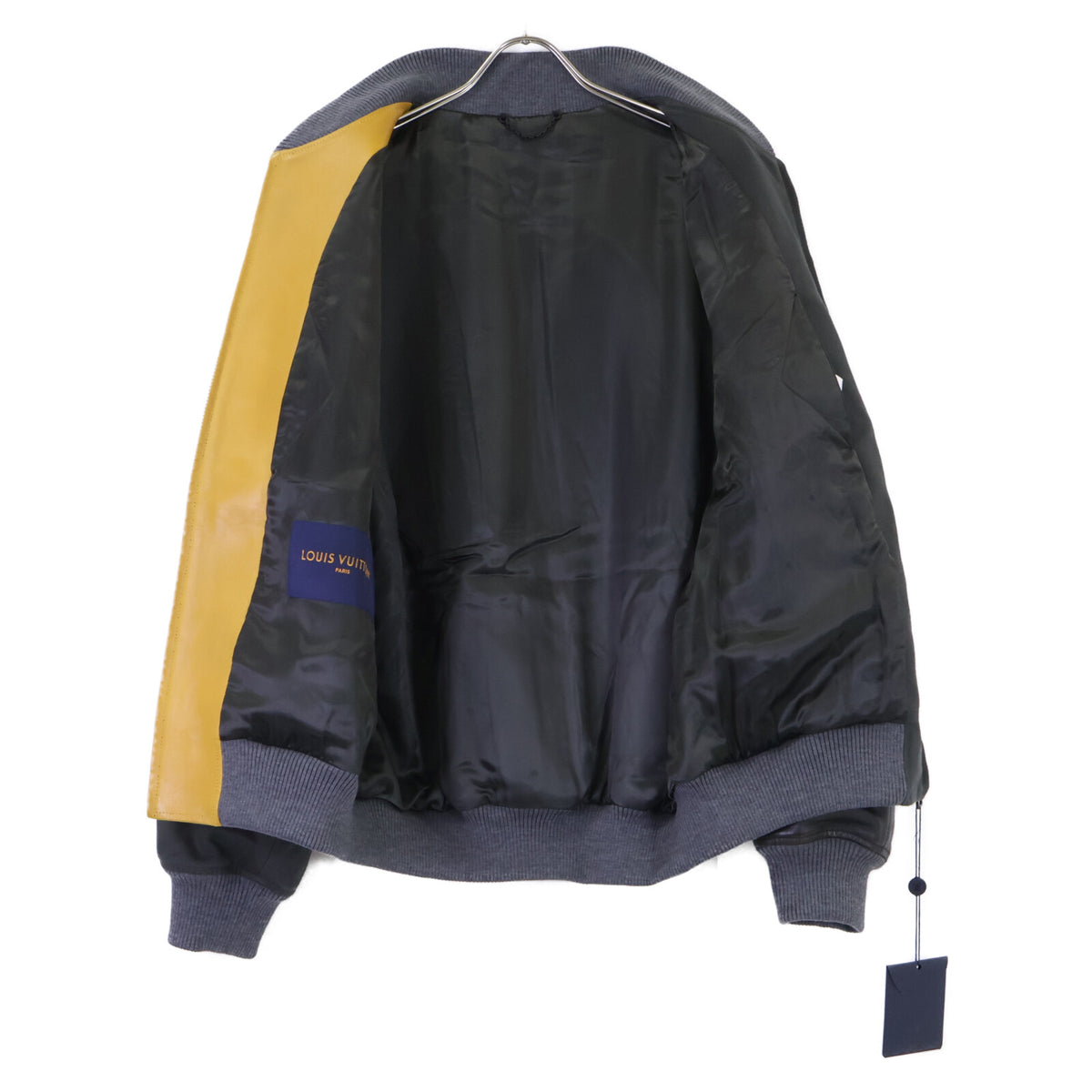 LOUIS VUITTON 23' Leather Canvas Bomber Jacket Multi Size 48