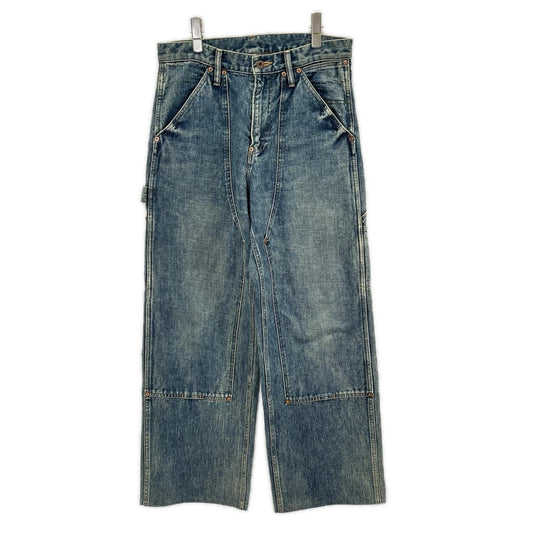 SUGARHILL Blue Faded Painter Double Knee Denim Jeans