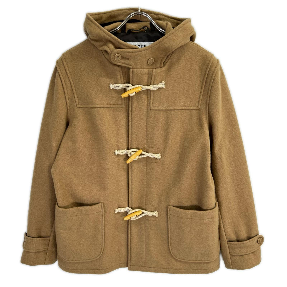 SCHOTT 7240 Wool Duffle Coat Beige Size 40