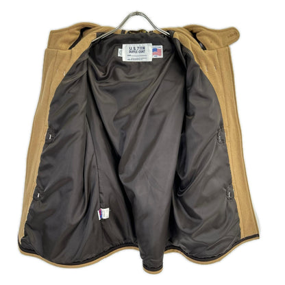 SCHOTT 7240 Wool Duffle Coat Beige Size 40