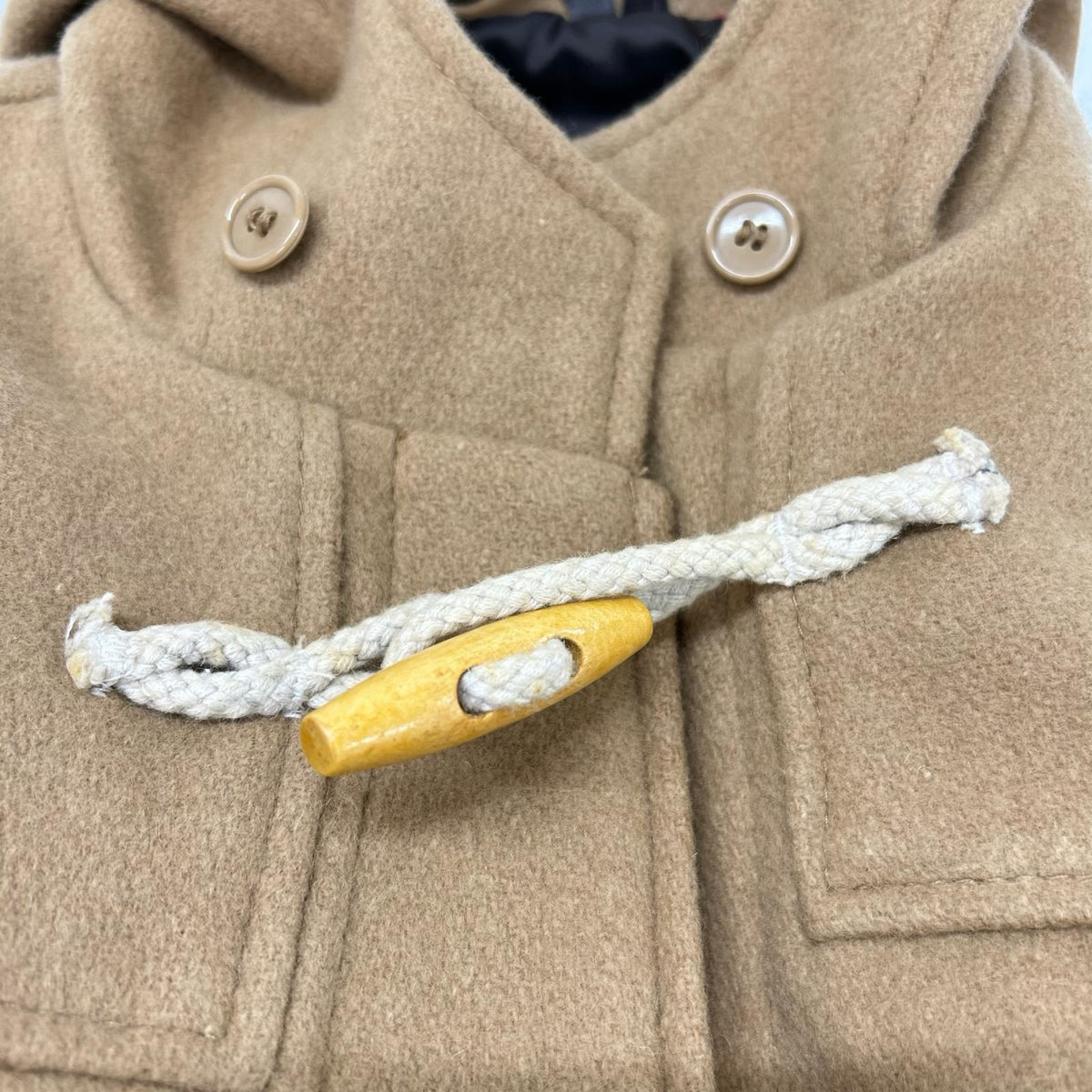 SCHOTT 7240 Wool Duffle Coat Beige Size 40