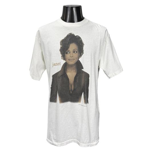 JANET JACKSON 90s Vintage Photo T-Shirt All Sport Size XL