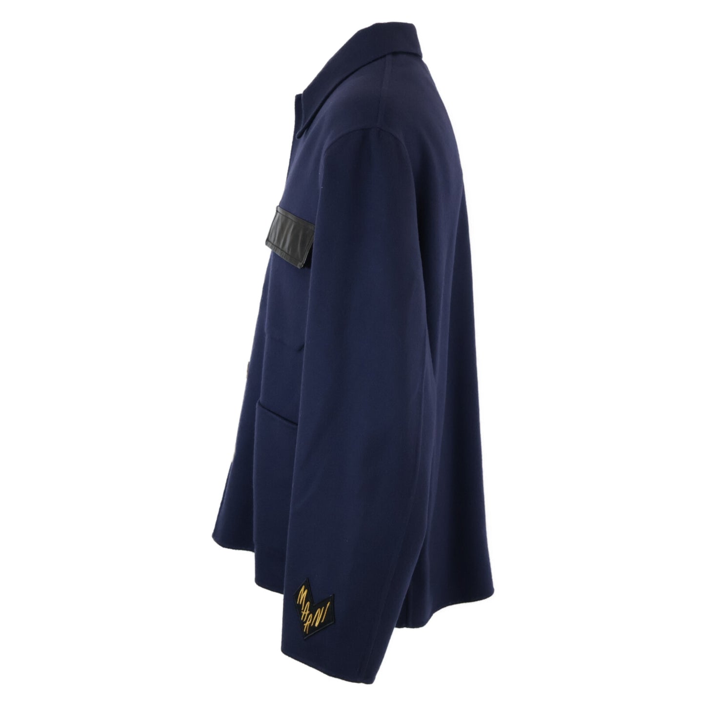 MARNI Wool Cashmere Coverall Jacket Navy Size 44