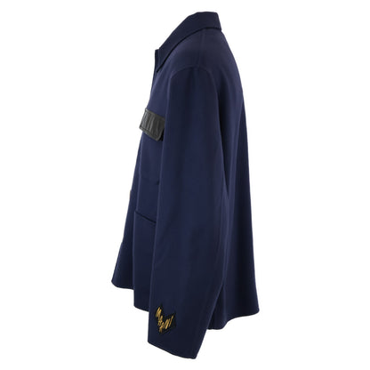 MARNI Wool Cashmere Coverall Jacket Navy Size 44