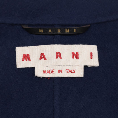 MARNI Wool Cashmere Coverall Jacket Navy Size 44