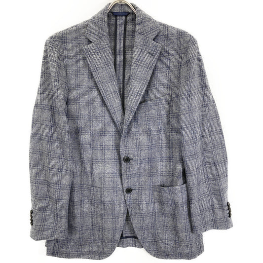 Belvest Cashmere Blend Single Jacket Navy Vest Size 48
