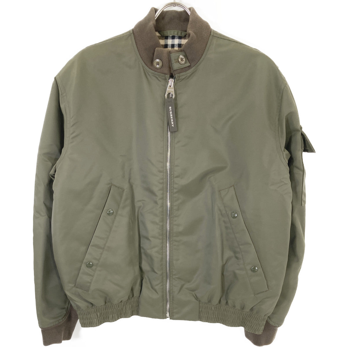 BURBERRY MA-1 Bomber Jacket Khaki Size 50