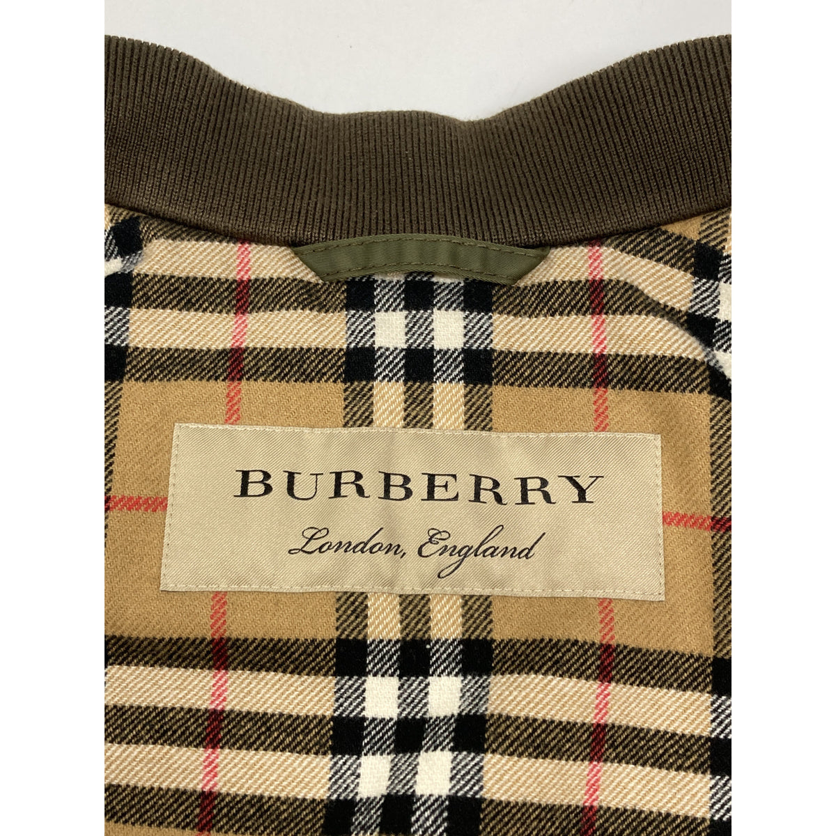 BURBERRY MA-1 Bomber Jacket Khaki Size 50