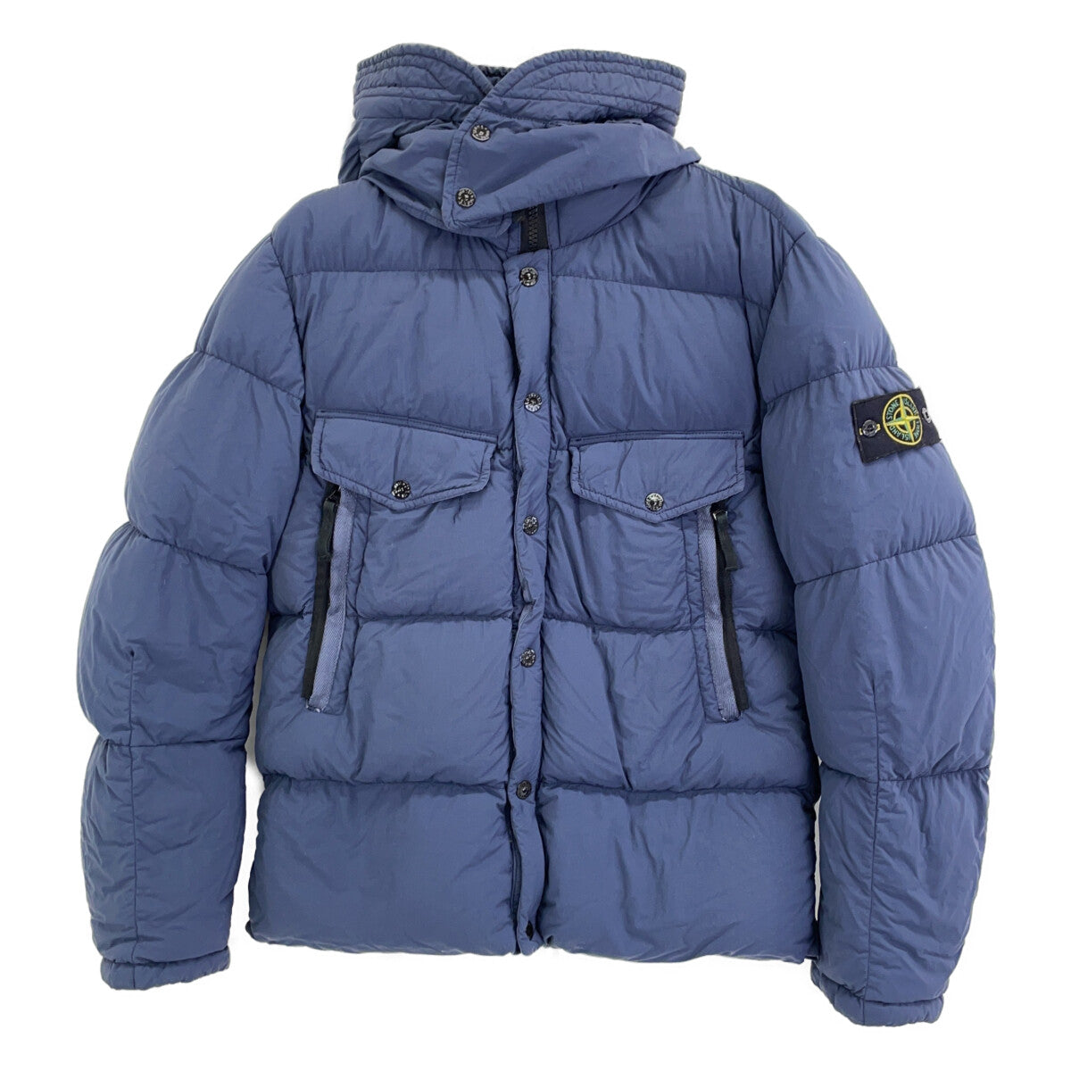 STONE ISLAND Gray Down Jacket Size M