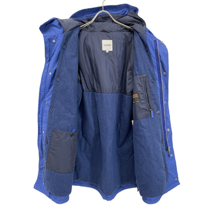 ASPESI Thermore Lined Mod Coat Blue Polyester Size M