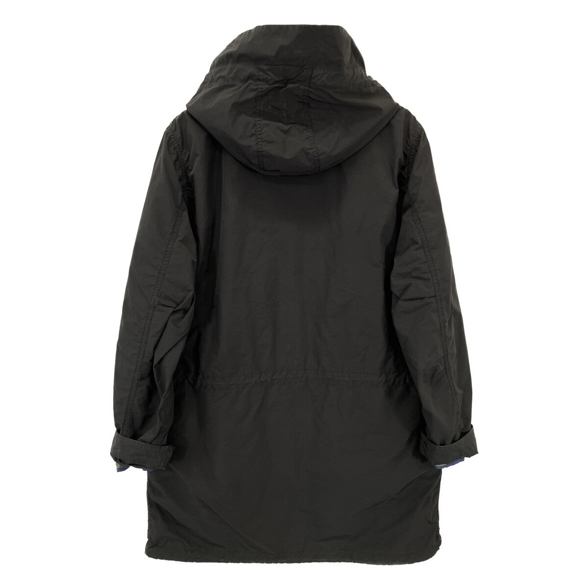 ASPESI Quilted Liner Mod Coat Black Polyester Size S