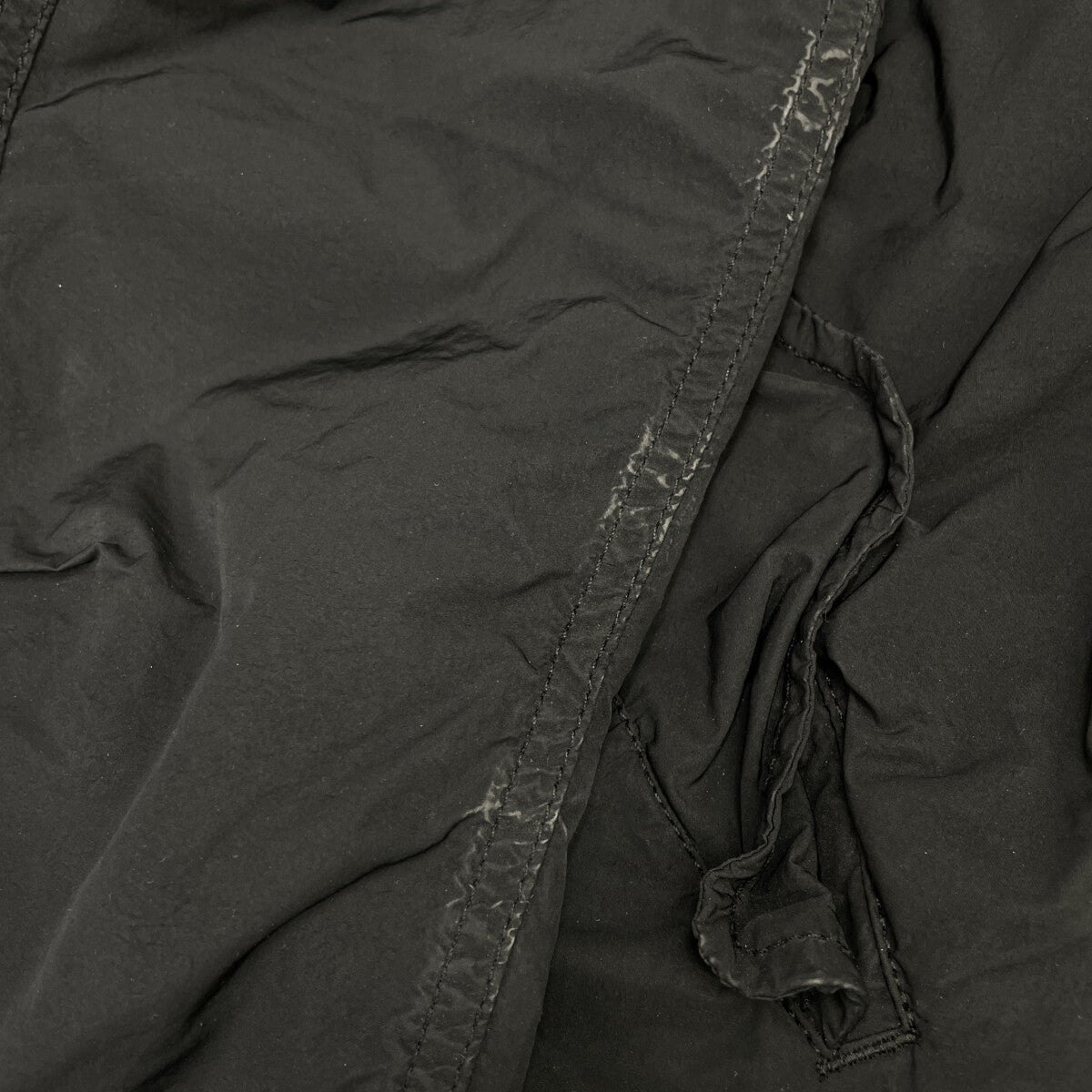 ASPESI Quilted Liner Mod Coat Black Polyester Size S