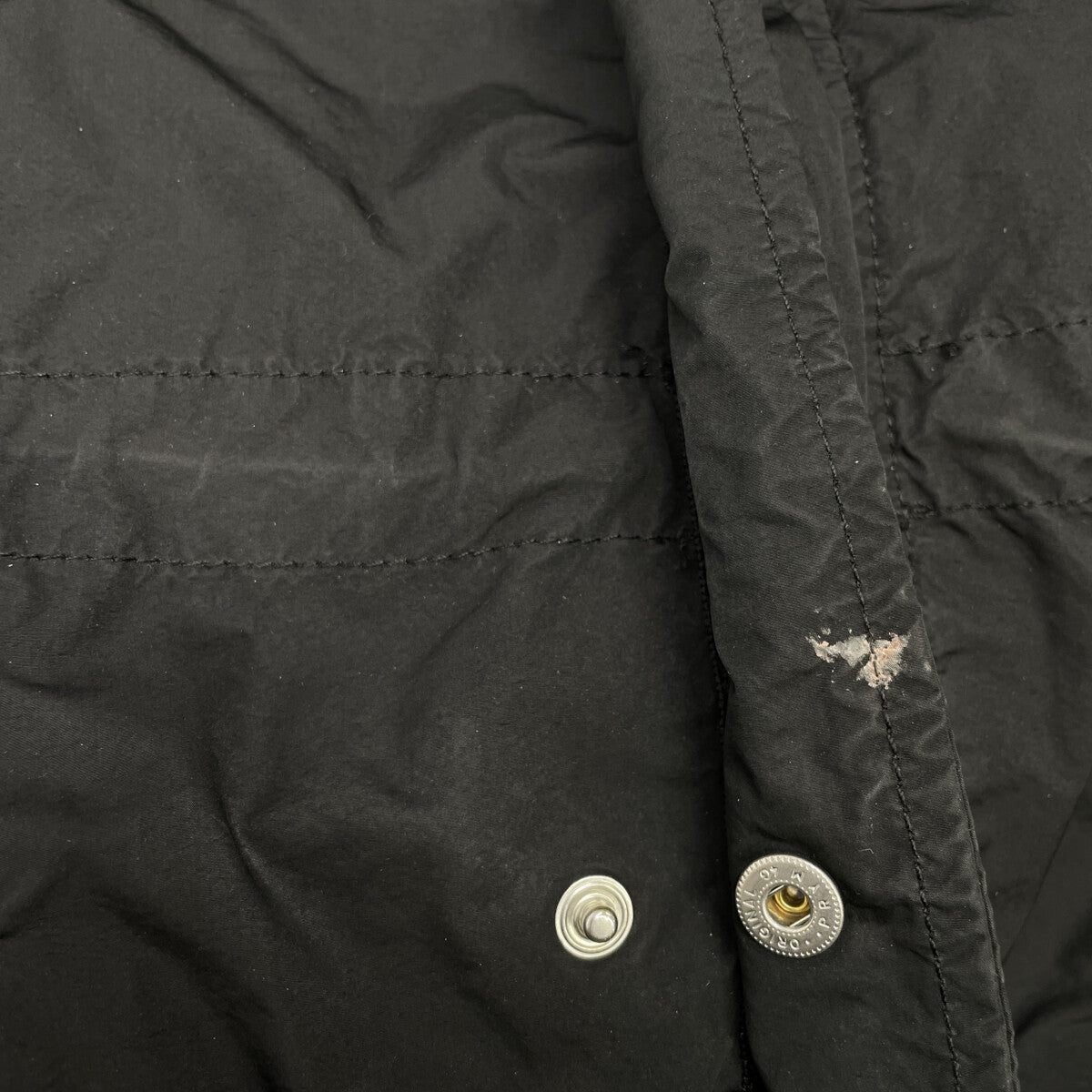 ASPESI Quilted Liner Mod Coat Black Polyester Size S
