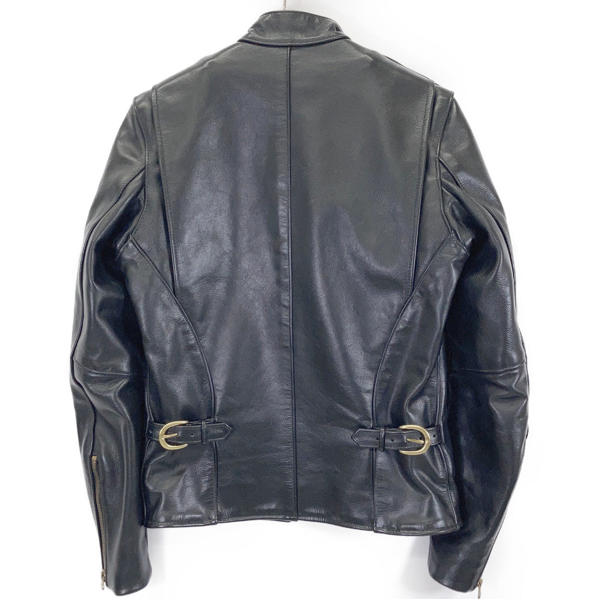 VANSON Type B Cowhide Single Rider Jacket Black Size 34