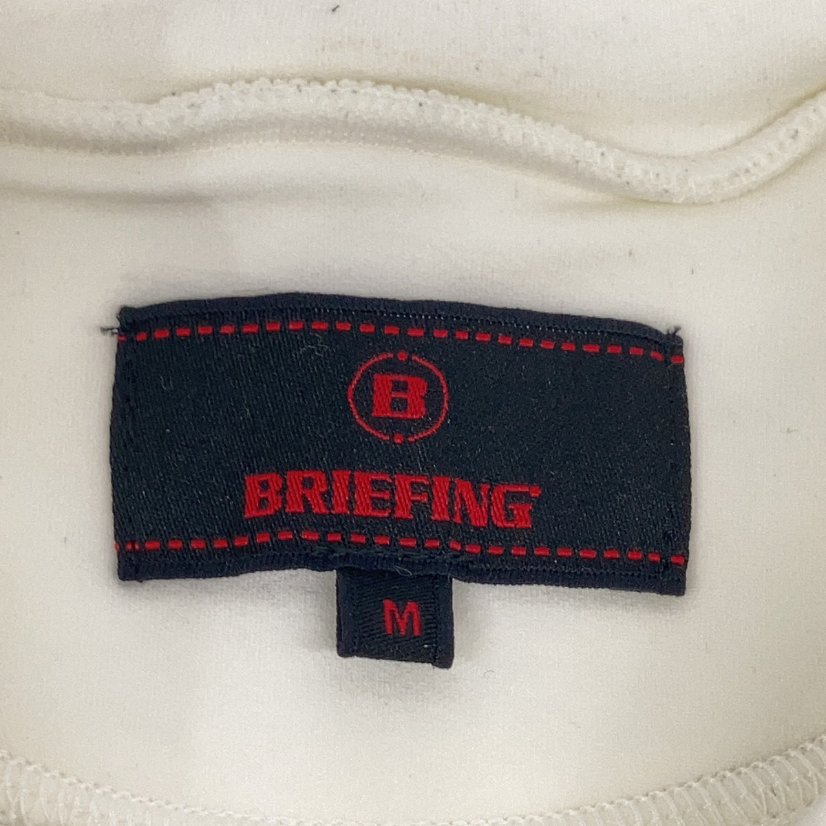 Briefing GOLF BRG243M64 White Warm High-Neck Shirt Size M