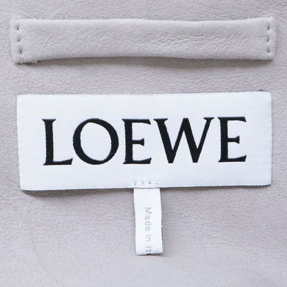 LOEWE 25AW Shearling Overshirt Jacket Ivory Size 46