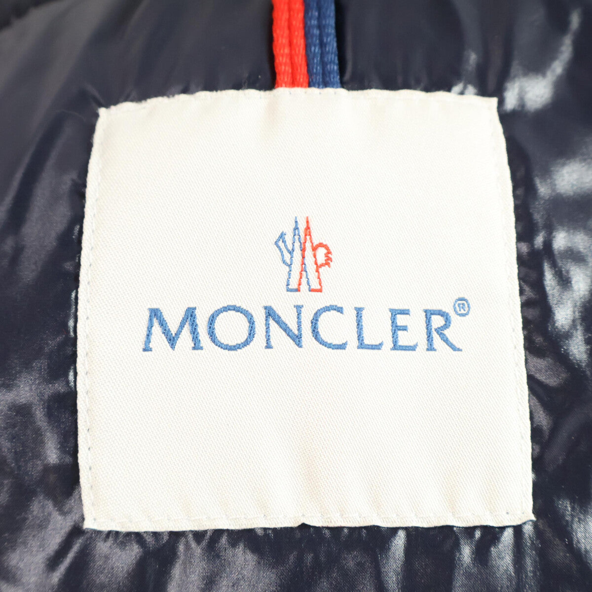 MONCLER 40349 Austin Navy Nylon Down Coat Size 4