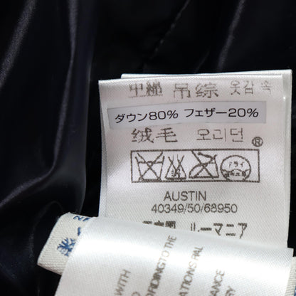 MONCLER 40349 Austin Navy Nylon Down Coat Size 4