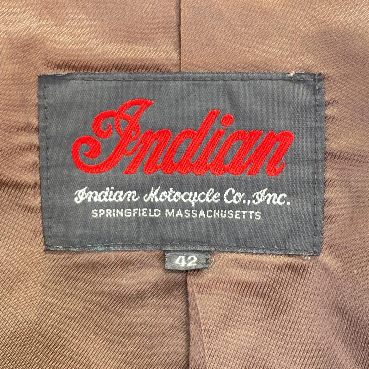 INDIAN MOTORCYCLE Goat Leather Rider Jacket Size 42