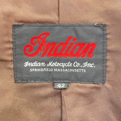 INDIAN MOTORCYCLE Goat Leather Rider Jacket Size 42