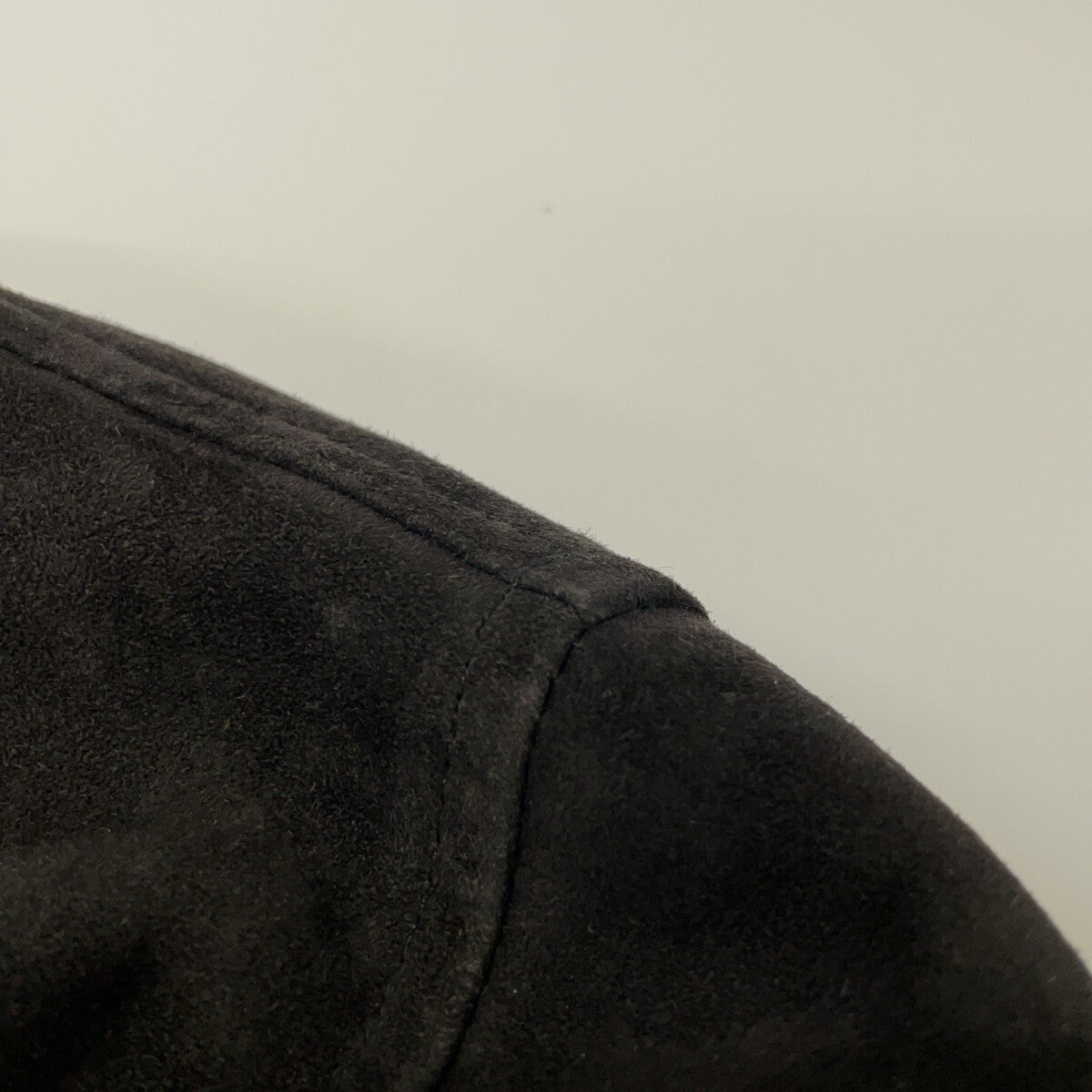 SILENCE 3931JP Black Suede Goat Leather Jacket Size 44