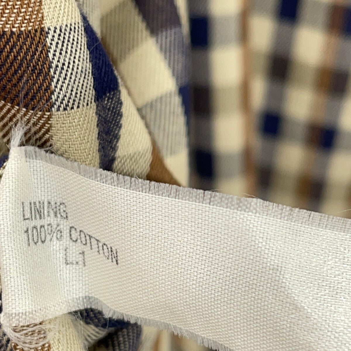 Aquascutum UK Made Check Lining Cotton Trench Coat Size 38
