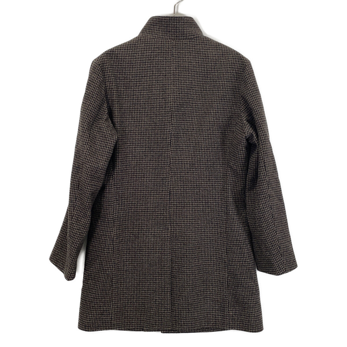 PaulStuart Houndstooth Cashmere Blend Collar Coat Size 46