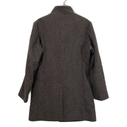 PaulStuart Houndstooth Cashmere Blend Collar Coat Size 46