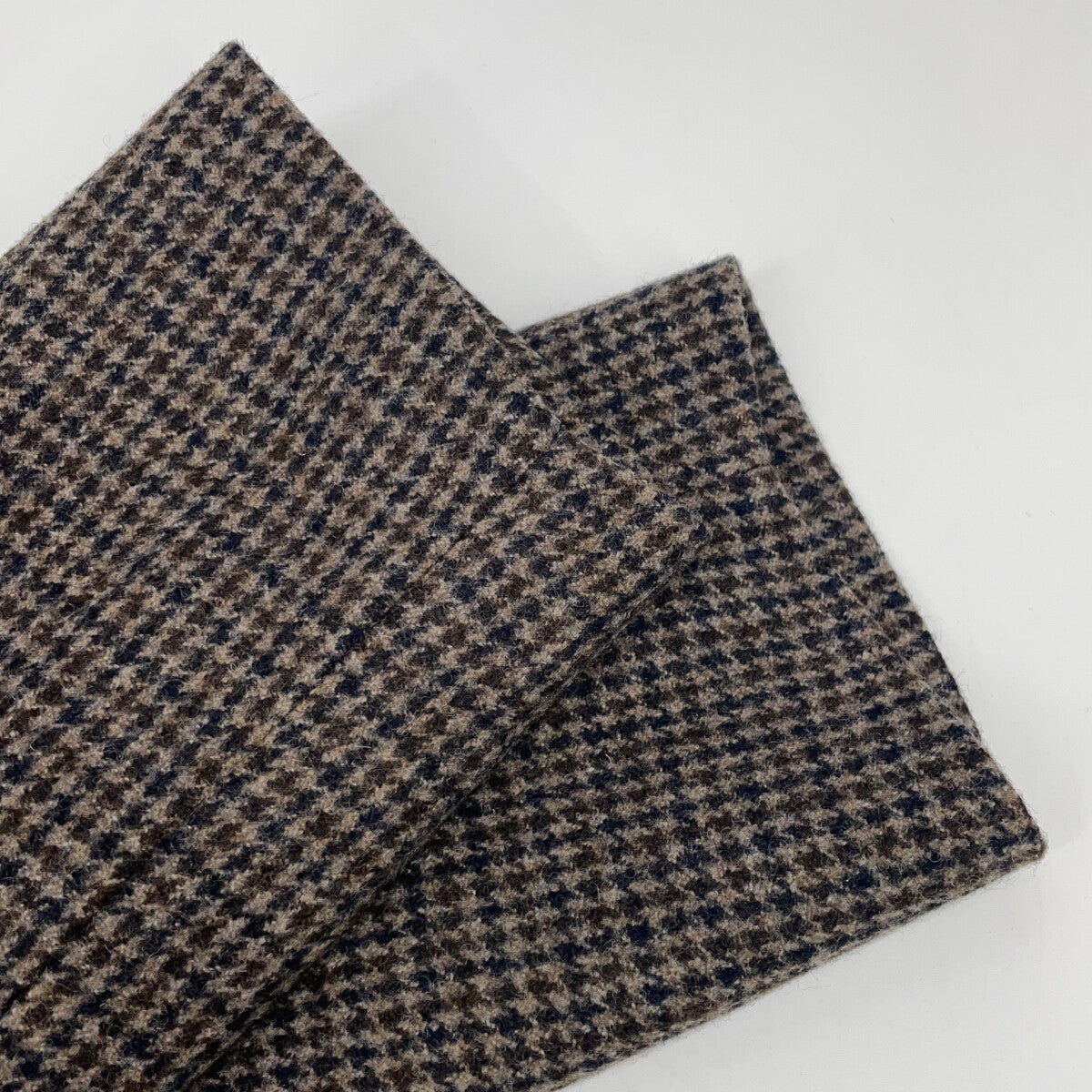 PaulStuart Houndstooth Cashmere Blend Collar Coat Size 46